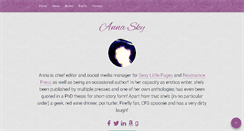 Desktop Screenshot of iamannasky.com